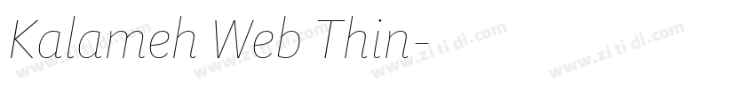 Kalameh Web Thin字体转换 Kalameh Web Thin字体转换